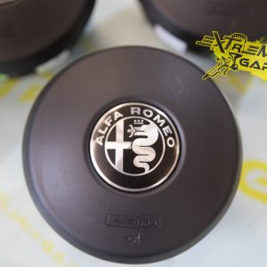 Air Bag Giulia/Stelvio logo Nero Argento